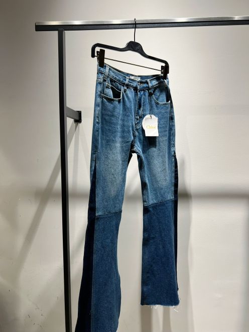 クロエ パンツＮ級品 ジーンズ デニム 筒形 シンプル 人気販売 美脚 ファッション ブルー