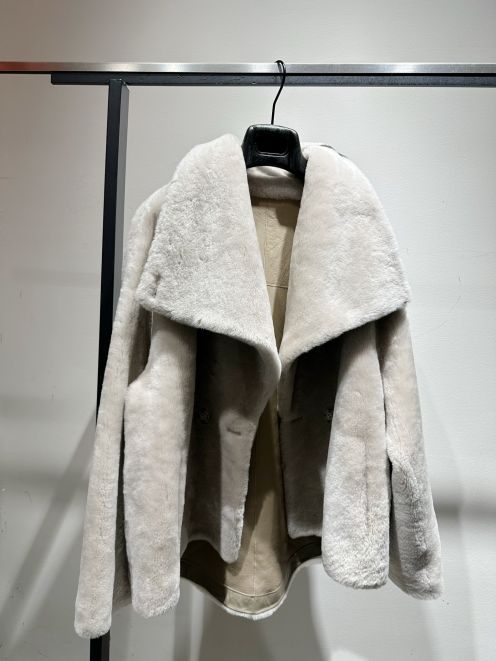 クロエ ジャケット メルカリＮ級品 アウター トップス 暖かい 柔らかい おしゃれ シンプル グレイ