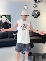 お得100%新品 ジバンシィ ロンt激安通販 Tシャツ 無袖 トップス チョッキ ジレー 純綿 男女兼用 プリント ホワイト