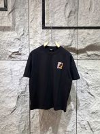 fendi t シャツ クマ偽物 トップス 人気流行品 半袖 純綿 プリント 柔らかい ゆったり 男女兼用 ブラック