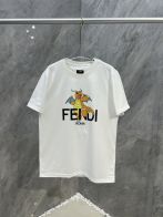 フェンディ メンズ t シャツコピーFendi x FRGMT x Pokémonコラボ トップス 半袖 純綿 龍プリント 大人気 ホワイト