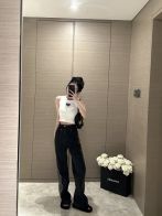 prada t シャツコピー トップス 無袖 キャミソール ジレー ダイヤモンド飾り 新作 レディース ホワイト
