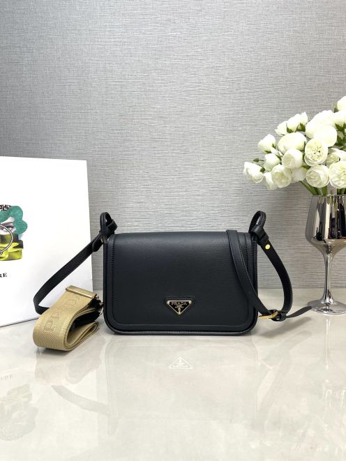 2024【激安】高級品通販プラダバッグ ショルダーコピー 1BD372 Lindy 皮革と織物 ショルダーストラップ