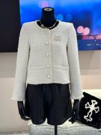 爆買いできる品質保証 レディース シャネル ジャケット偽物 アウター トップス 暖かい 柔軟 ホワイト