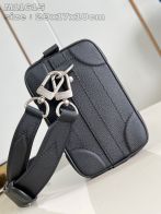 ルイヴィトンバッグ インスタＮ級品 斜め掛けバッグ 本革 レザー シンプル 肩掛け ブラック