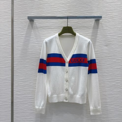 グッチ ダサセーターコピー ニット トップス ウール 柔らかい 優雅 編み アウター ホワイト