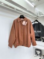 miumiu アウタースーパーコピー トップス ジャケット 防風 レザー 野球服 シンプル ファッション 柔軟 レッド