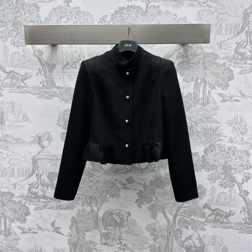 激安レディジャケット ディオールの服Ｎ級品 トップス アウター プリント 優雅 柔軟 ショット ブラック