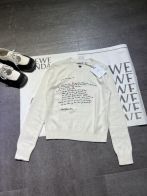 dior セーラー ニットコピー トップス セーター 暖かい 柔軟 ウール レディ 優しい 優雅 ホワイト