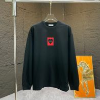 純綿 厚い ロエベ パーカー ジブリ偽物 トップス プリント ゆったり 柔らかい ブラック