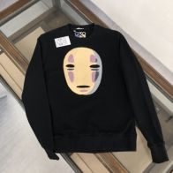 人気 ロエベ パーカー偽物 柔らかい 千と千尋 シンプル カジュアル 純綿 通気性いい ブラック