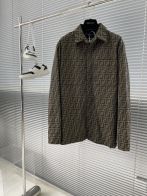 fendi カッター シャツコピー ビジネス 通勤 トップス 花柄 高級品 シンプル 柔らかい ブラウン