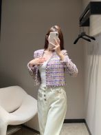 お手頃価格でシャネル の ジャケットコピー アウター トップス 優雅女性 柔らかい ピンク