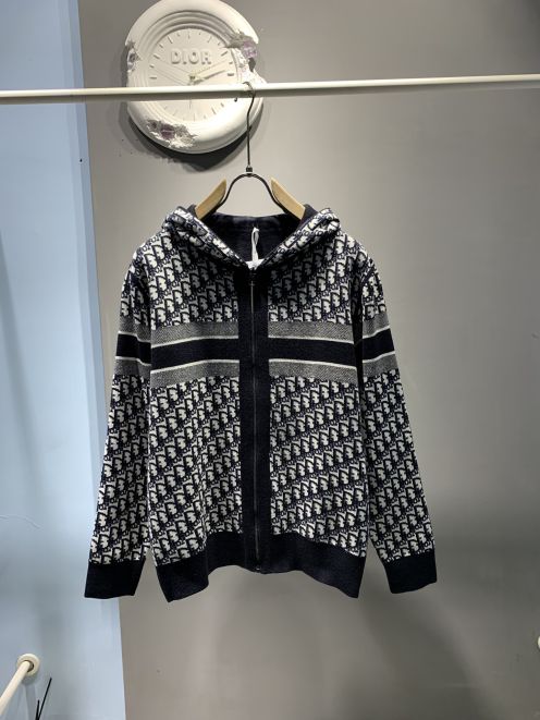ディオールジャケットレディース偽物 トップス アウター 花柄 運動服 ランニング 純綿 両面兼用 ブラック