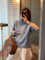 お得品‼セリーヌ ニットセーター偽物 ハイネック セーター トップス 柔軟 暖かい グレイ