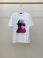 ファッション tシャツ ルイヴィトンスーパーコピー 半袖 トップス 純綿 プリント 柔らかい ゆったり ホワイト