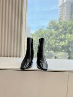 本革 サン ローラブーツ偽物 優雅レディ ハイヒール6㎝ セクシー あるきやすい 高品質 ブラック