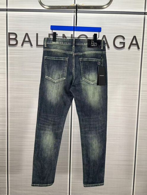 超激得価格 ジバンシーズボンコピー デニム素材 パンツ カジュアルズボン メンズ 筒形 ブルー