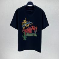 超激得の新品 ルイヴィトン tシャツ モノグラムコピー プリント トップス 半袖 シンプル 純綿 ブラック