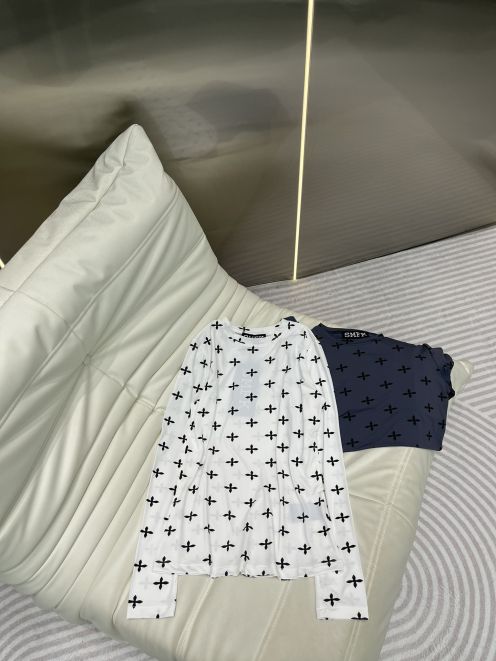 SMFK tシャツヤーン 専門店スーパーコピー100%綿 トップス 長袖 シンプル ゆったり プリント ホワイト