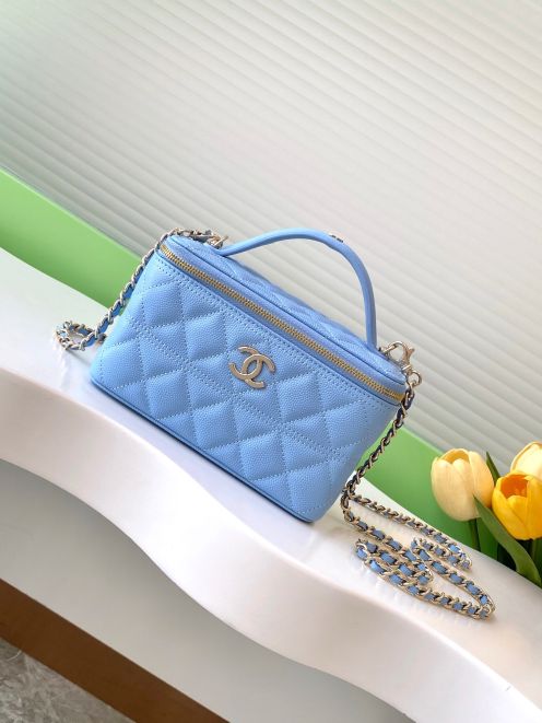 お得品‼シャネルバッグ 定価スーパーコピー チェーンバッグ 斜め掛け レザー ハンドバッグ ブルー