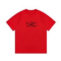 arc teryx スプリット t シャツスーパーコピー 男女兼用 半袖 やわらかい 純綿 トップス プリント レッド
