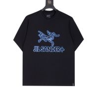 爆買いできる品質保証 アークテリクス メンズ t シャツコピー 短袖 純綿 トップス ロゴプリント ブラック