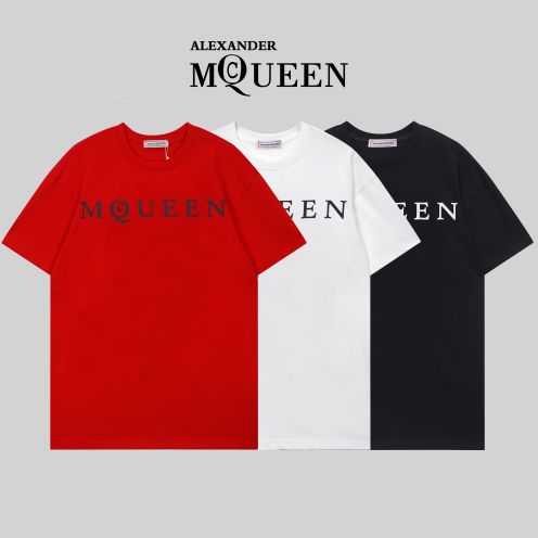 夏新品 アレキサンダー マックイーンtシャツスーパーコピー 純綿 トップス プリント 多色可選