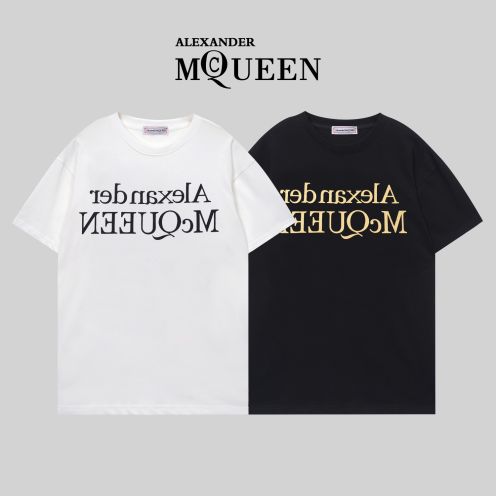 人気定番 アレキサンダーマックイーン ファッションプレスコピー Ｔシャツ 純綿 トップス プリント 2色可選