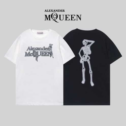 おすすめ tシャツ アレキサンダーワンコピー ゆったり 純綿 トップス プリント G1073 2色可選