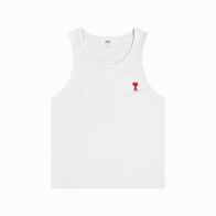 ami 白tシャツ偽物 シンプル 無袖トップス 純綿 ハート アミファッション感 ホワイト