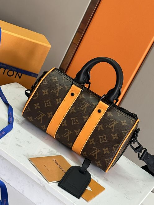 LV ヴィトン バッグ イメージ偽物 プリント 牛革 レザー 斜め掛けバッグ M46687 ハンドバッグ ブラウン