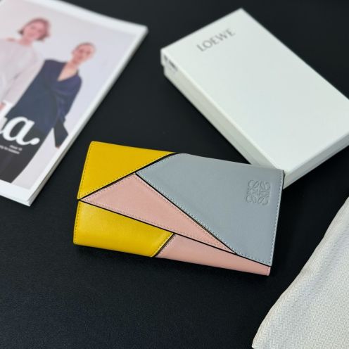 お得品‼ロエベ財布 イメージスーパーコピー レザー 牛革 シンプル 長財布 おしゃれ イエロー