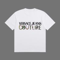 9250 人気流行品 ヴェルサーチtシャツメルカリ偽物 トップス 綿100% 半袖 ゆったり 男女兼用 プリント ホワイト
