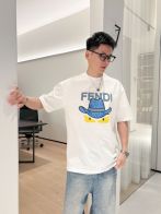 fendi ヴェルサーチ t シャツ偽物 シンプル  純綿Tシャツ トップス プリント 柔軟 ホワイト