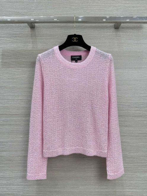 シャネル セーター 新作Ｎ級品 優雅 ニット 上質商品 暖かい ゆったり ピンク