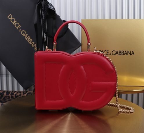 D&G ドルチェ & ガッバーナ シシリー バッグ偽物 斜め掛けバッグ ハンドバッグ 6405#BOX レッド