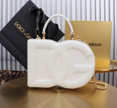 D&G 個性的なドルガバ バッグ ヒョウ 柄偽物 斜め掛けバッグ ハンドバッグ 6405#BOX ホワイト