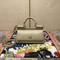 D&G クラッチ バッグ ドルガバ偽物 品質保証 牛革 レザー 斜め掛け ハンドバッグ 通勤 グレー