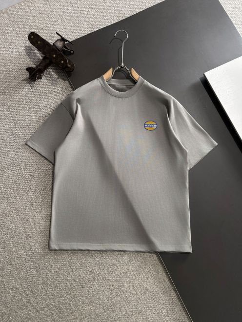 超激得価格 gucci t シャツ ドナルドコピー 綿 高品質 トップス プリント ゆったり 半袖 グレー