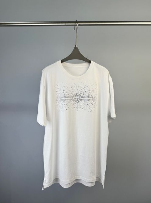 春新作 gucci t シャツ アウトレットコピー 純綿 トップス ロゴプリント ゆったり 半袖 ホワイト