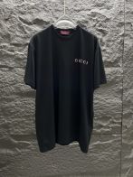 gucci t シャツ スパンコールコピー 綿100% トップス プリント ゆったり 半袖 ブラック