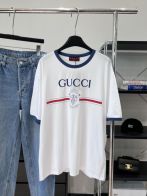 爆買いできる gucci t シャツ 値段偽物 ロゴプリント 100%綿 短袖 トップス シンプル ホワイト