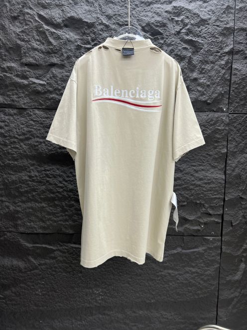 夏新作 バレンシアガtシャツ 値段スーパーコピー トップス ロゴプリント 純綿 半袖 ホワイト
