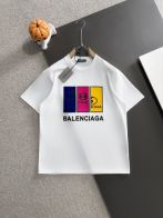 超人気 バレンシアガ レディース トップス偽物 プリント 100％綿 短袖tシャツ ゆったり ホワイト