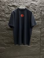 最新の2025年 バレンシアガのtシャツ偽物 トップス 半袖 プリント 純綿 ゆったり ブラック