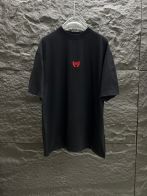 バレンシアガtシャツ コーデスーパーコピー トップス 半袖 プリント 純綿 ゆったり ブラック