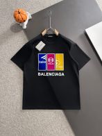 超人気 バレンシアガ 理念コピー プリント 100％綿 短袖tシャツ ゆったり ブラック