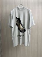 高級感溢れる バレンシアノ tシャツコピー トップス 半袖 プリント 純綿 ゆったり グレー