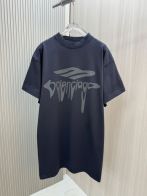 バレンシアガ トップハンドルスーパーコピー Ｔシャツ トップス プリント 100％綿 短袖 ゆったり ブラック